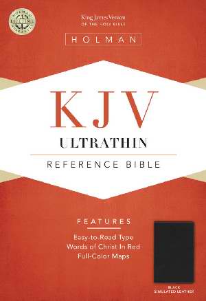 KJV UltraThin Reference Bible L/T Black - Holman